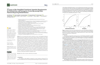 Accuracy of the Simplified Nutritional Appetite Questionnaire