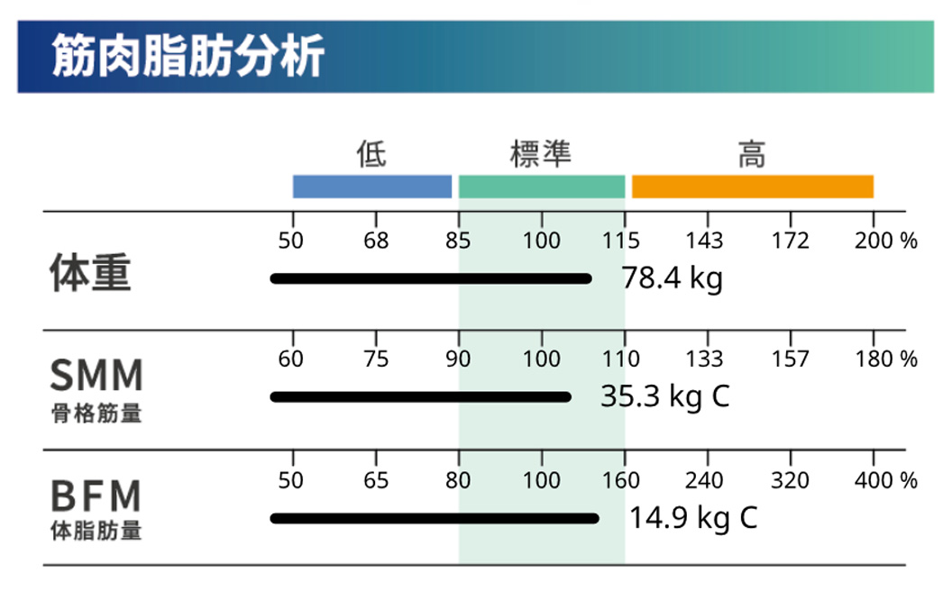 肌肉脂肪比例