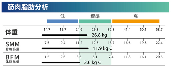 肌肉脂肪比例