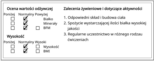 Ocena i zalecenia