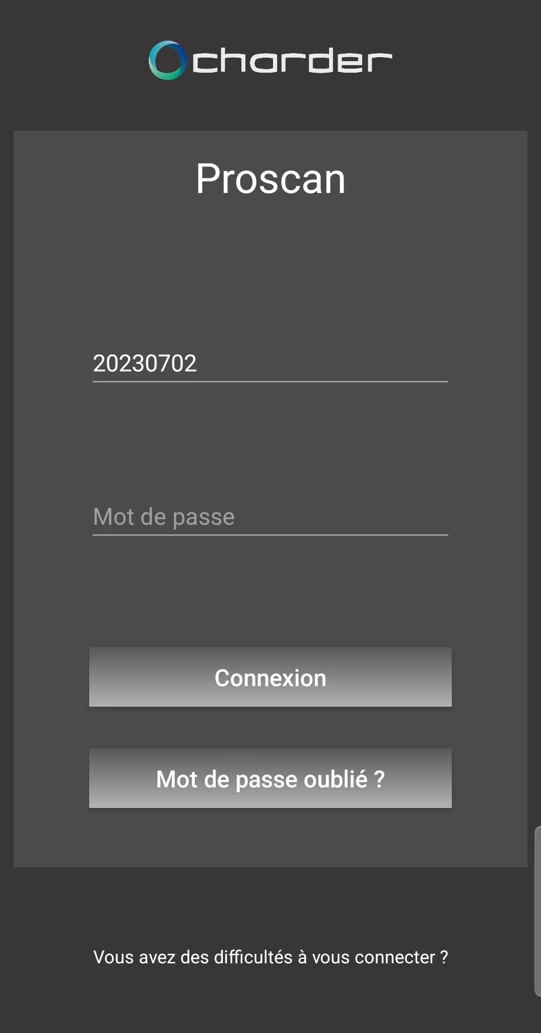 Charder ProScan Create Admin Account