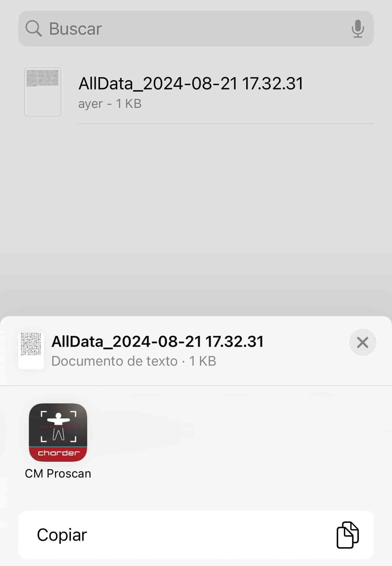 Import using Charder ProScan
