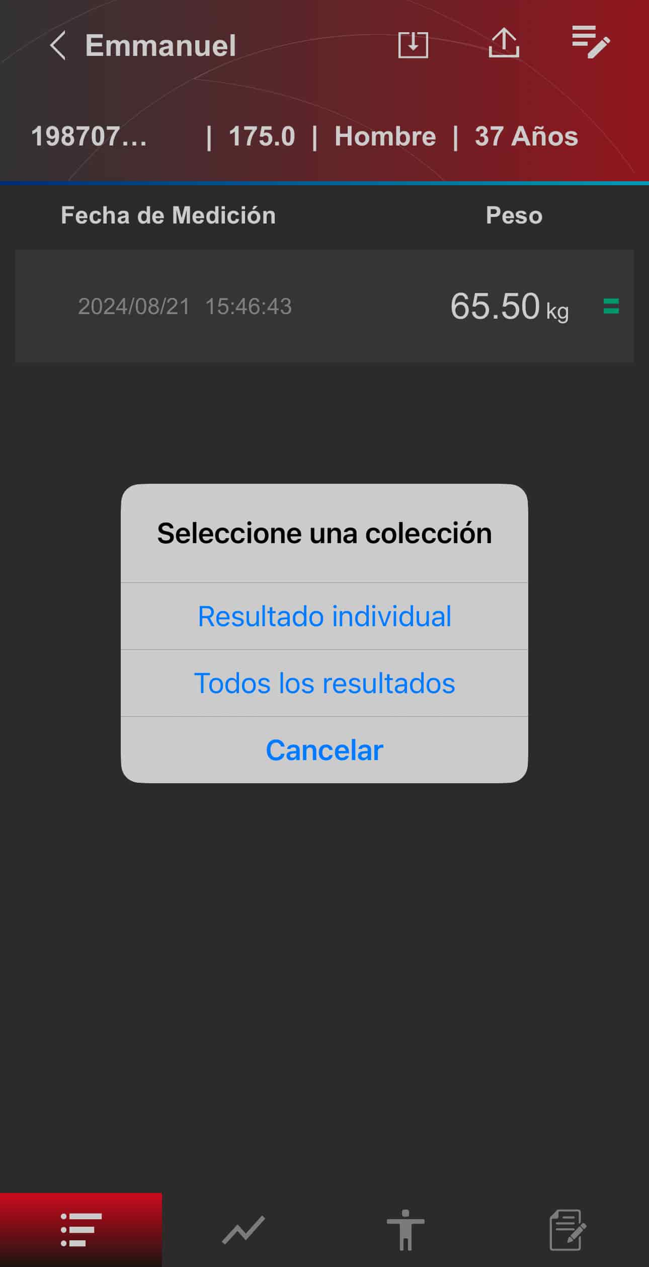 Charder ProScan Select Result Share