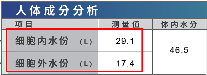细胞内水份和细胞外水份