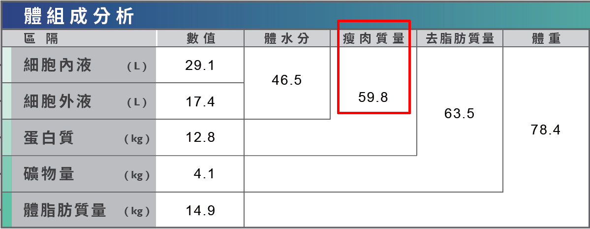 瘦肉質量