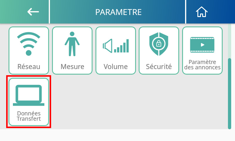 Transfert de données MA601