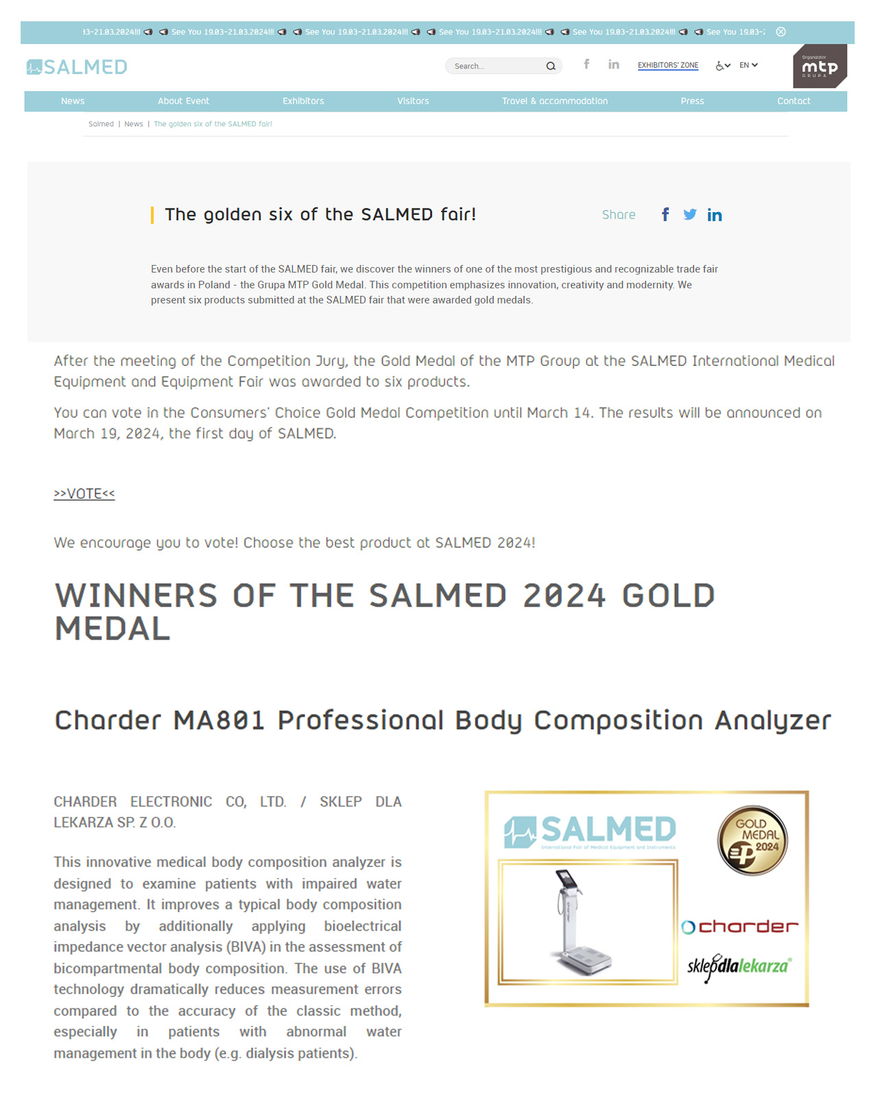 MA801 Salmed Gold Medal